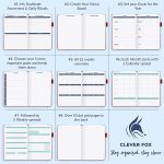 Clever Fox Planner 2nd Edition – Colorful Weekly & Monthly Goal Setting Planner, Habit Trackers, Time Management and Productivity Organizer, Gratitude Journal, Undated, A5, Lasts 1 Year – White - Image 6